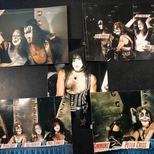 Ace Frehley KISS Real Photos from Reunion Tour Press Conference 1996 - Lot of 5